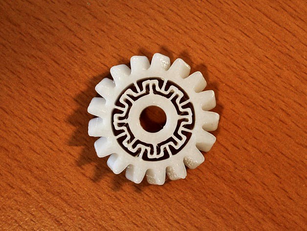 Sprung Extruder Gear by chylld