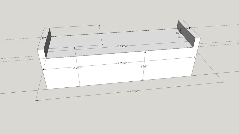 Car battery spacer 3d model