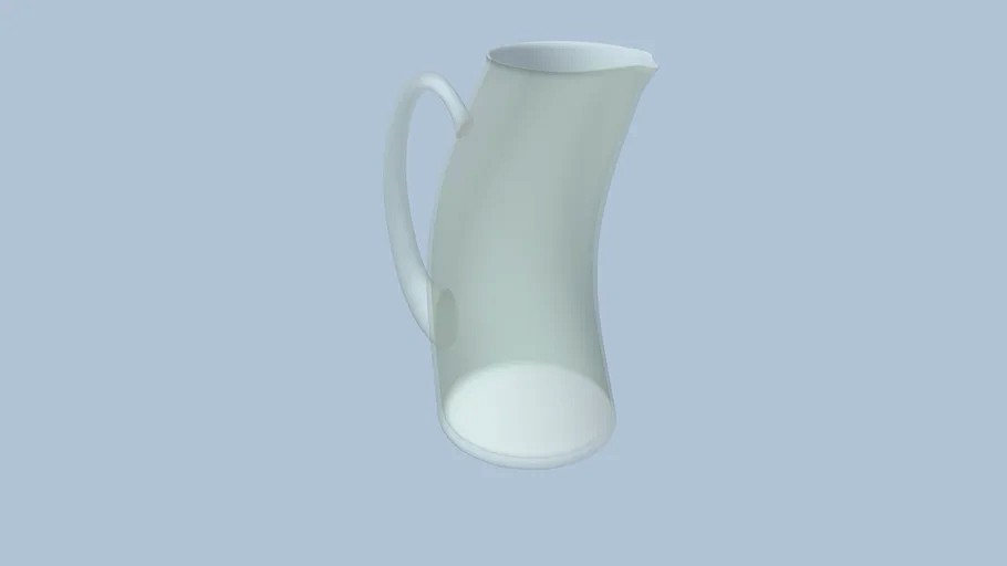 10in Curved Glass Pitcher