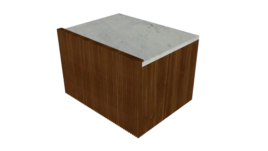 Modular Drawer in Bianco Carrara Salvatori Adda 60x46x40