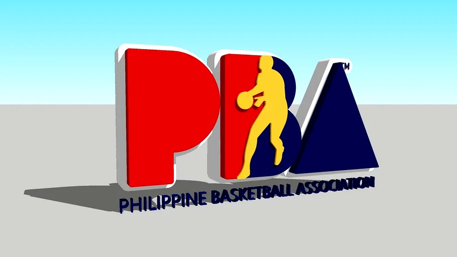3D PBA LOGO (Philippine Basketball Association) model