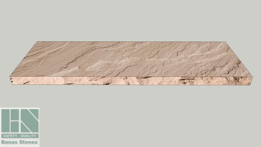 Banas Stones Premium Natural Wall Coping - 16' x 48' - Banas Beige RF1