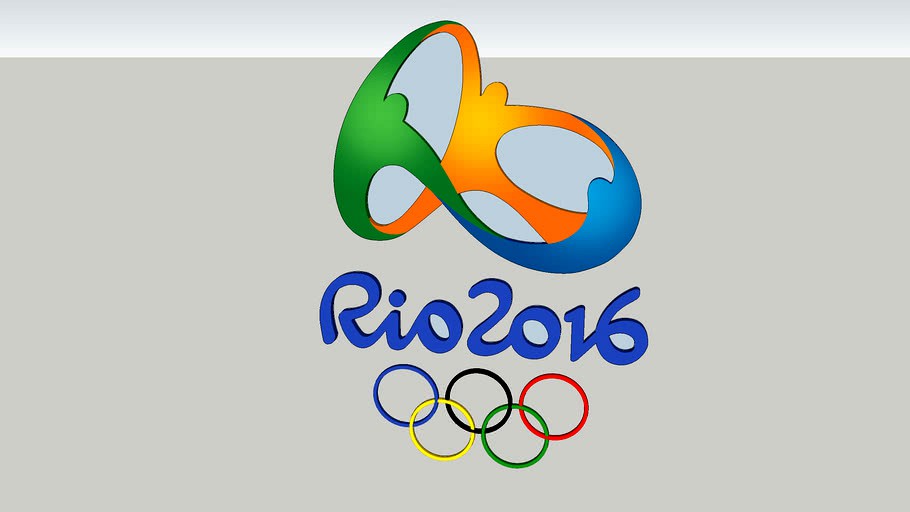 Logo Rio 2016 Olympics 3D