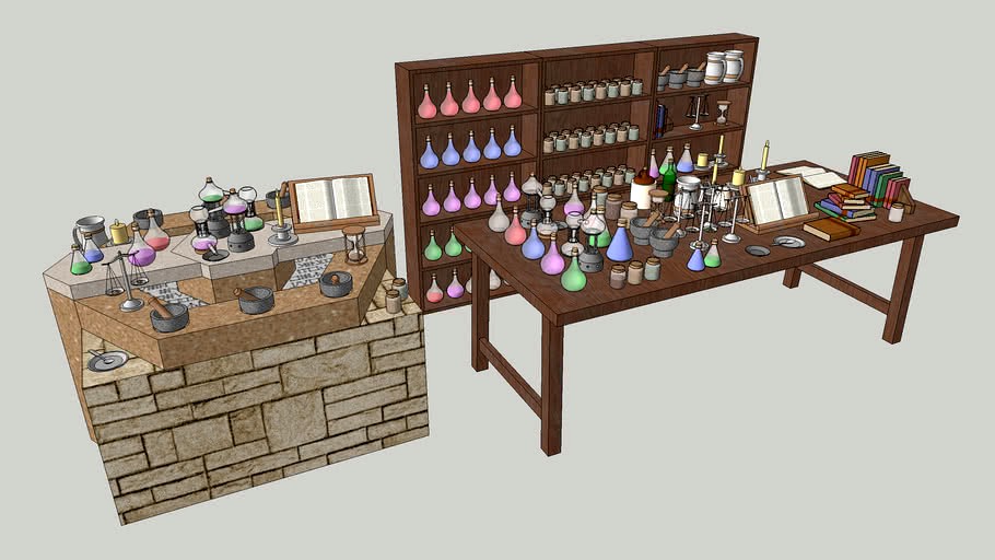 GENERICA Props: Alchemist's Lab