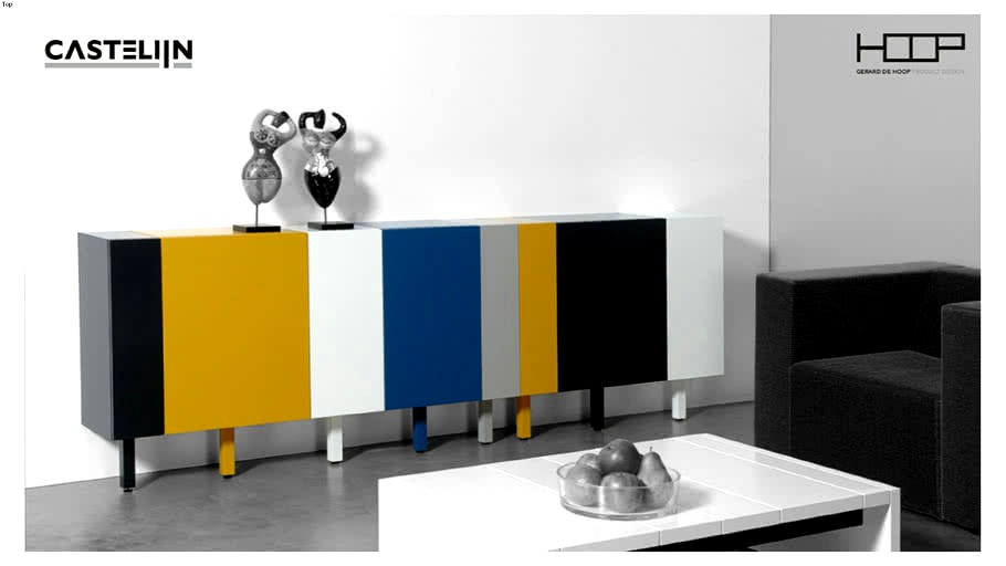 Castelijn - cabinet STICKS, setup C03 image - design by Gerard de Hoop