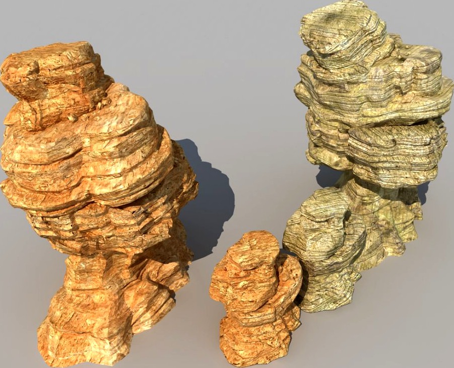 Desert Rock 013d model