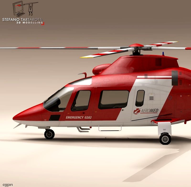 AW109 air ambulance3d model