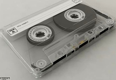 Compact Cassette Tape3d model