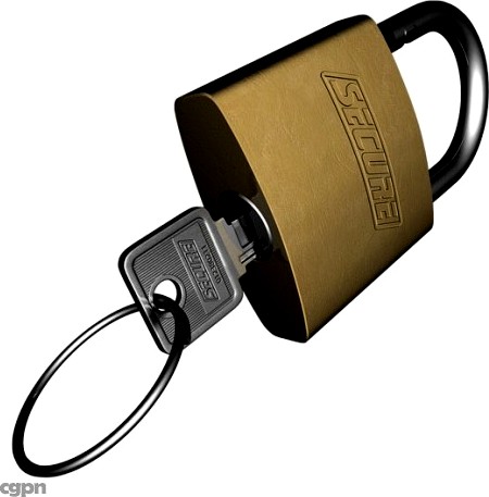Padlock3d model