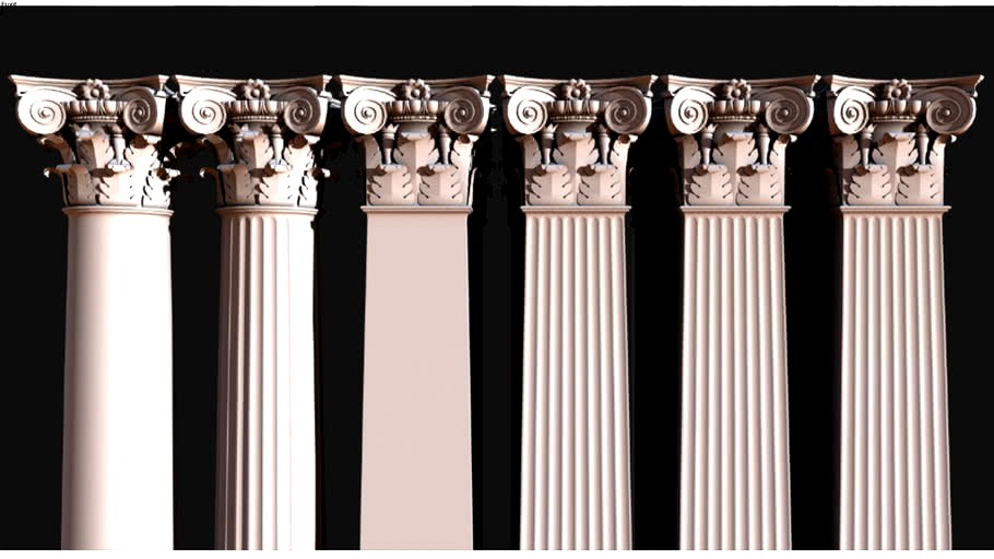 Composite columns and pilasters. Композитные колонны и пилястры