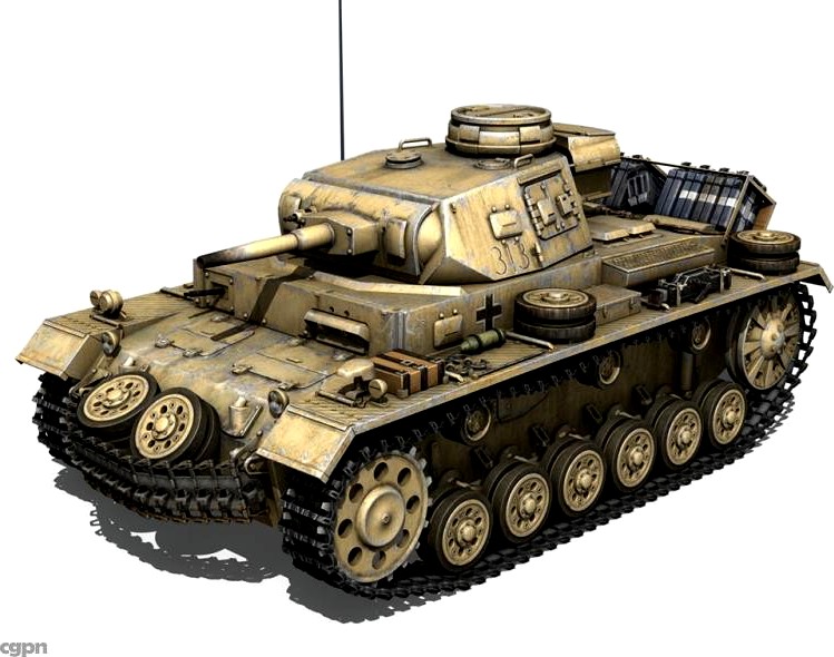 Panzer III - PzKpfw III - Ausf.G3d model