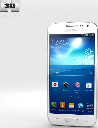 Samsung Galaxy Express 2 White3d model
