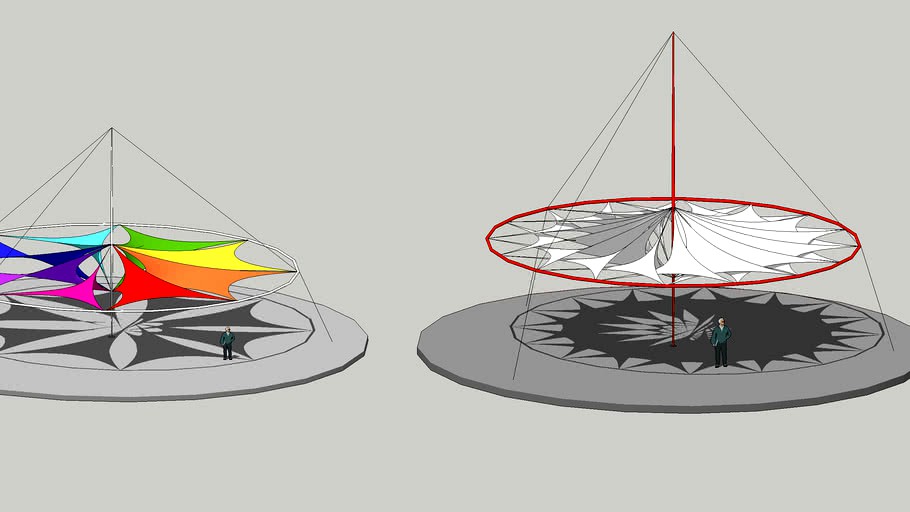 Hypars on a compression-ring