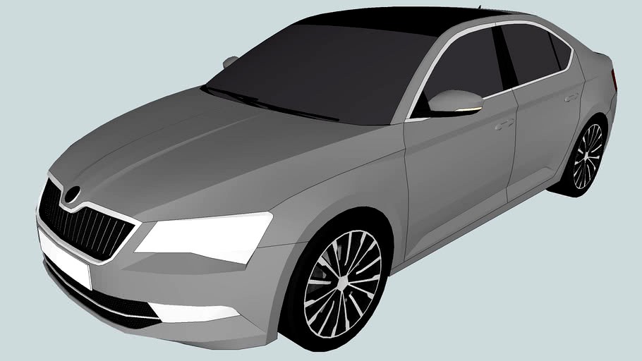 2015 Škoda Superb Liftback B8 (Low Poly)