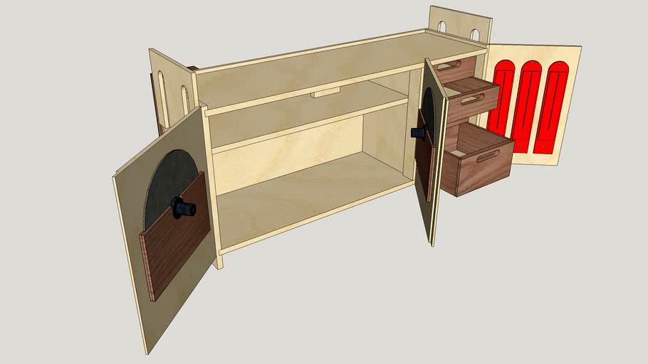 Shopsmith Mk. V - Underslung Accessory & Tool Storage Cabinet, v2.0