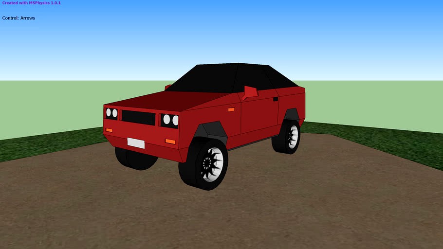 MSPhysics 1.0.1: Car with particle effect