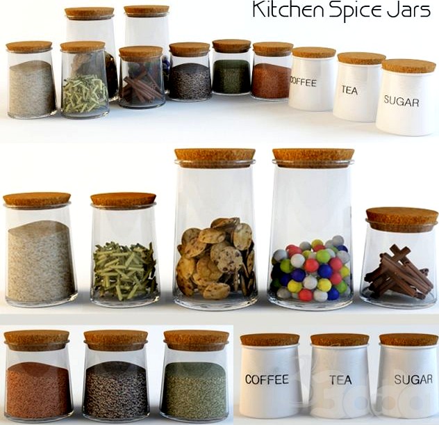 Kitchen Spice Jars