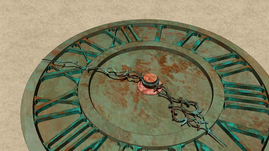 Rotate and Move Clock Hands lesson 3d model