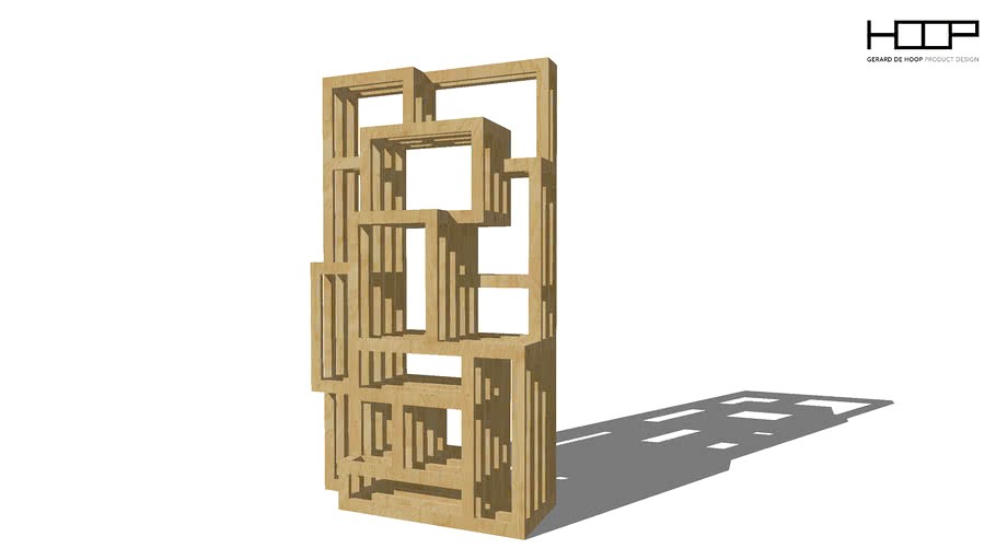 bookcase, room divider FRAMES- design by Gerard de Hoop