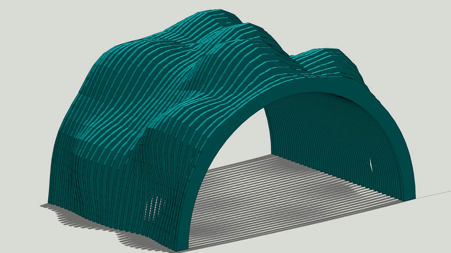 Parametric Pavilion 3d model