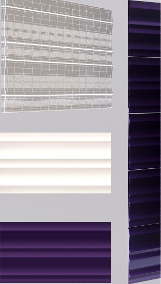 Wall tile Tubadzin Colour violet / white