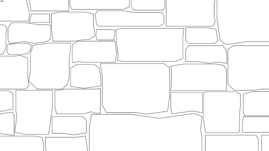 Castle Rock - Sketchup Hatch Pattern - Castle Rock - Buechel Thin Veneer Stone and Full Veneer Stone Masonry 6x6
