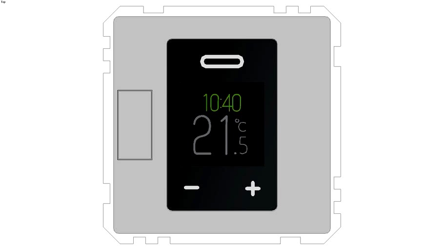 System M Central plate for universal temperature control unit insert with touch display with Programmable universal temperature control unit insert with touch display, active white, glossy