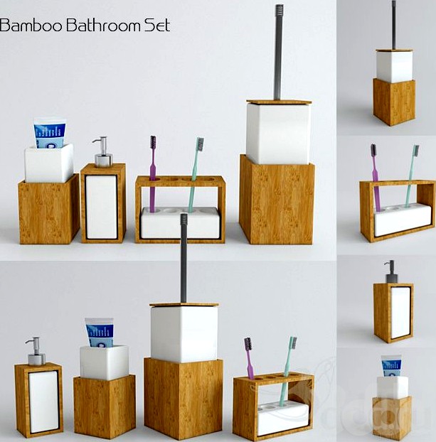 bamboo bathroom set