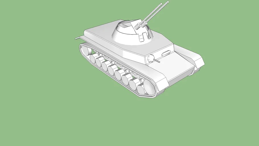 Flakpanzer IV Kugelblitz (low poly)