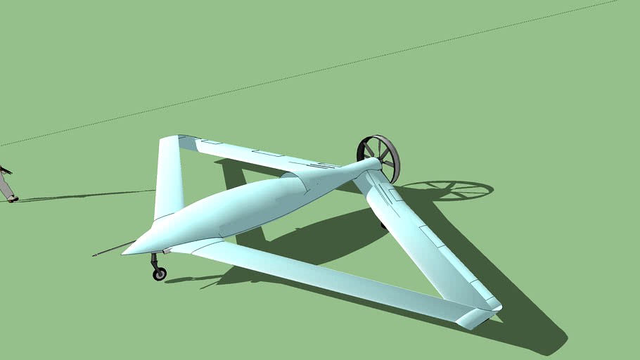 Aerodynamic CAS and surveillance drone