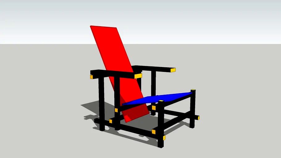 Red and Blue Chair - Gerrit Rietveld