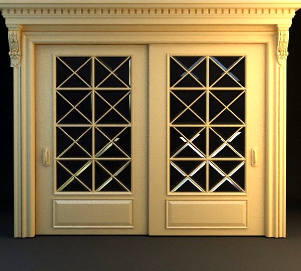 Wide Double Door3d model