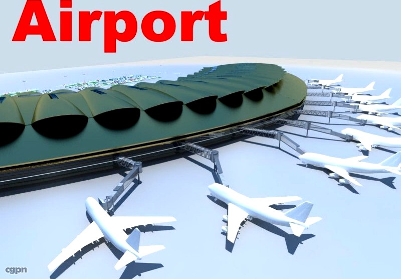 Airport 083d model