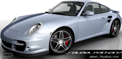 Porsche 911 Turbo + INTERIOR 20123d model