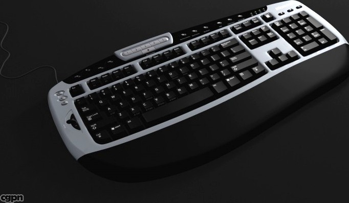 Microsoft professional keyboard3d model