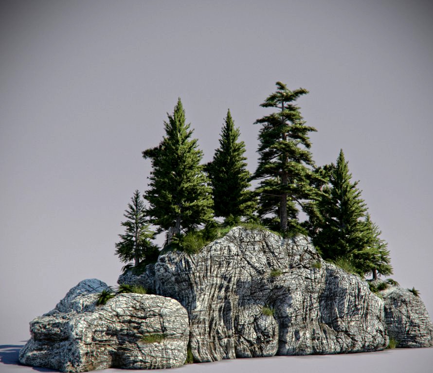 FOREST ROCK 013d model