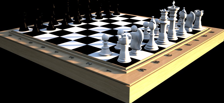 Typical Chess set3d model