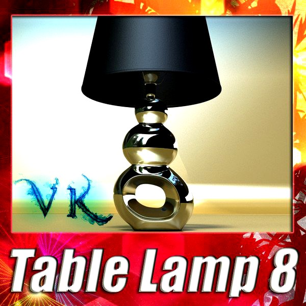 Modern Table Lamp 08 - Contempo Lamp3d model