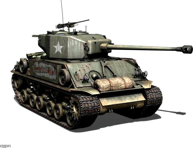 M4A3E8 HVSS Sherman - Easy Eight3d model
