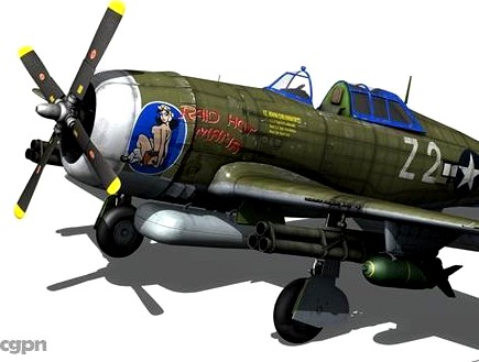 Republic P-47D Thunderbolt3d model
