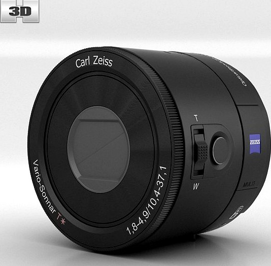 Sony DSC QX100 lens module3d model