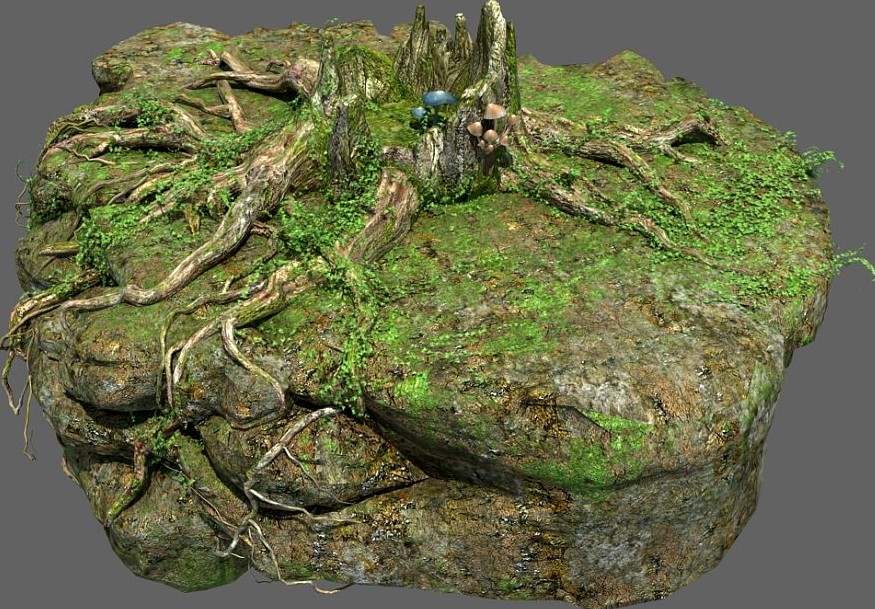 Dry Stump3d model