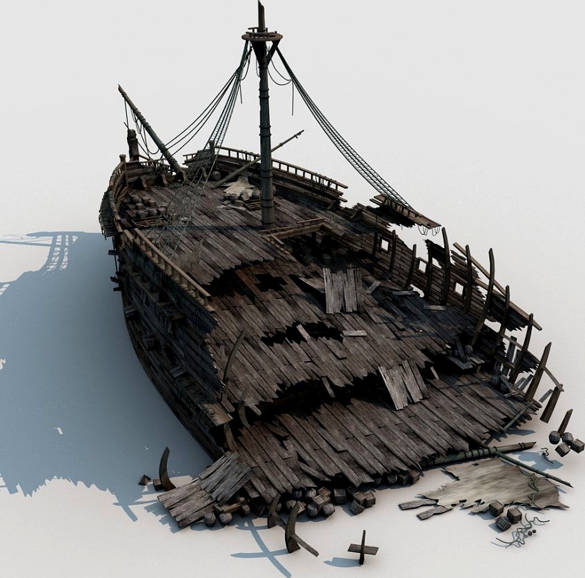 Shipwreck3d model