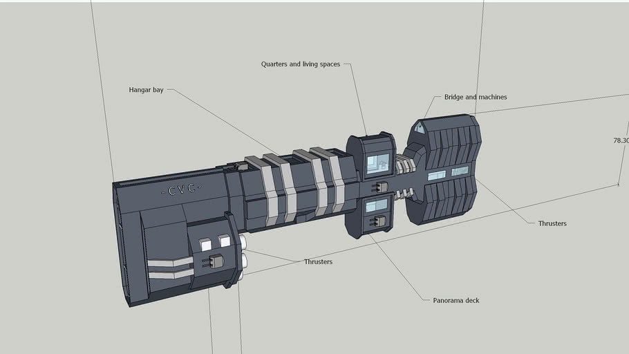 Dual Universe] ODY - Exploration Crusier 'Bulldog V2'