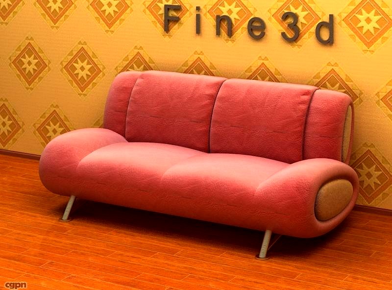 01-Multiplayer sofa-0433d model