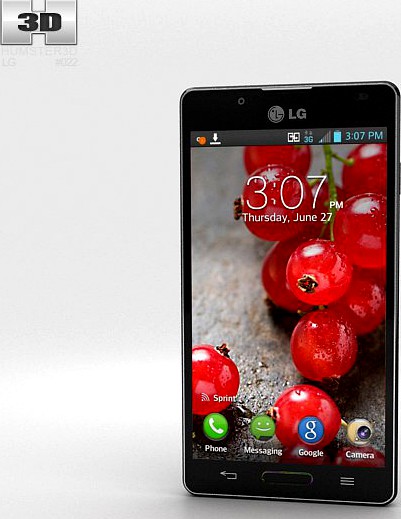 LG Optimus L7 II P713 Black3d model