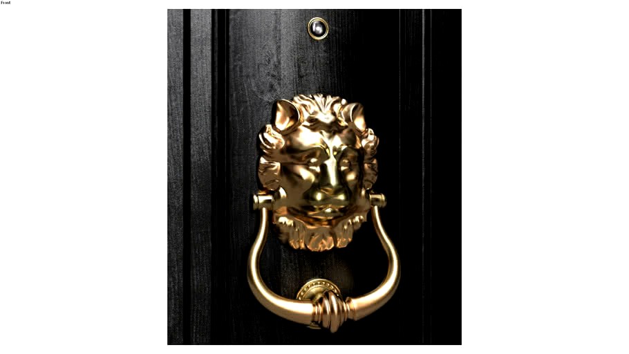 Victorian Lion Head Door Knocker