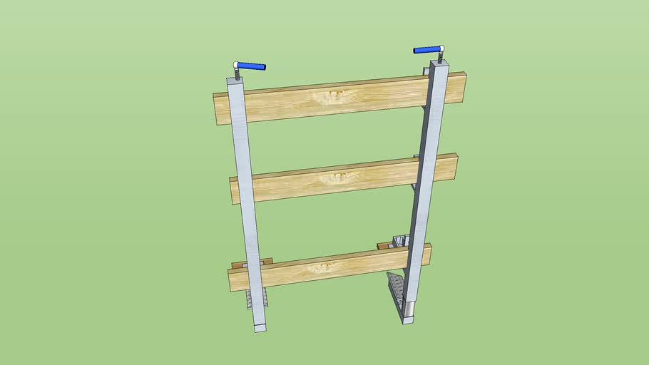 COUPLE CLAMP COPPIA MORSETTI PER PARAPETTI PROVVISORI CON TAVOLE LEGNO