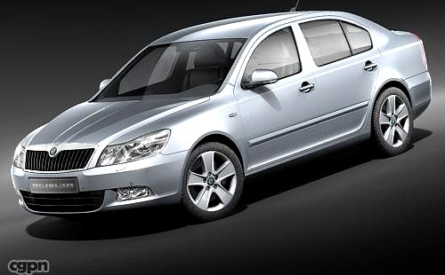 Skoda Octavia 2009 sedan3d model