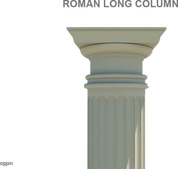 Roman long column3d model